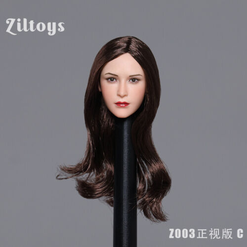 Ziltoys Z003 1/6 Ada Wong Female Head Carved Curly Hair fit 12'' Figure Phicen - Picture 1 of 3