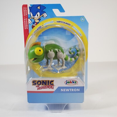 Sonic The Hedgehog 2.5'' Classic Newtron the Chameleon Figure Jakks Articulated