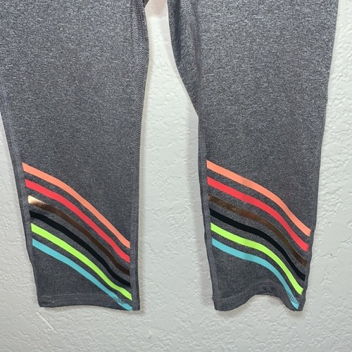 Ideology Charcoal Leggings with Rainbow Design Size Medium - Picture 3 of 8