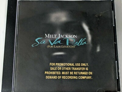 Milt Jackson Sa Va Bella for lady legends Promotional use only jazz Cd 1997