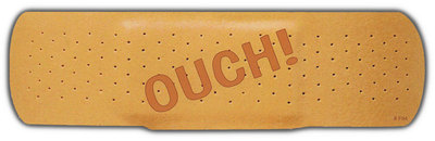 Funny Bumper Sticker: Bandage For Hiding Dents and Dings Hilarious!!!
