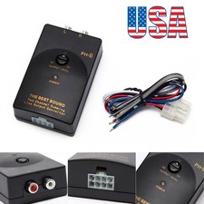 CAR AUDIO RCA jack LINE-OUT CONVERTER 1A 20HZ-20kHZ Speaker to RCA Line Max 50W