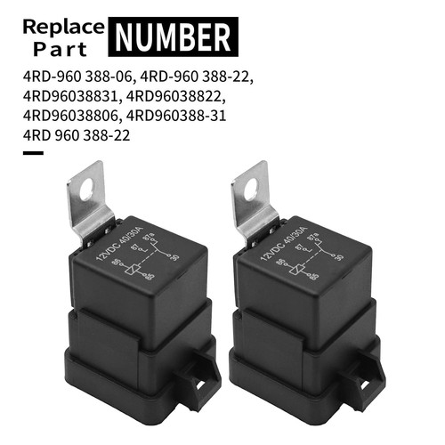 12V 5 Terminal Waterproof Electrical Relay Saihisday 2 Pack - Afbeelding 4 van 5