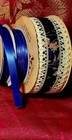 HUGE LOT of VINTAGE  RIBBON  Various Designs- Blue 20+ — photo 3