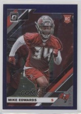 2019 Panini Donruss Optic Rookies FOTL Purple Stars Prizm 19/25 Mike Edwards 0q3