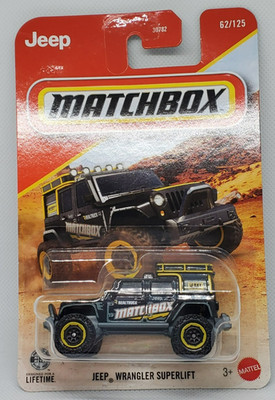 2026 Matchbox Black Jeep Wrangler Superlift #62