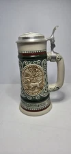 Avon 1978 Irish Setter & Rainbow Trout Relief Beer Stein Made In Brazil Collect