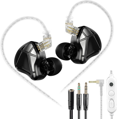 Axas Gaming Earbuds Wired With Mic For PS4 PC Xbox PS5, Noise Isolation IEM 