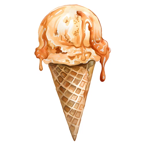 Ice Cream Self Adhesive Vinyl Sticker