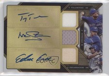 2016 Triple Threads Relic Combos 7/36 Edwin Encarnacion Marcus Stroman Auto s7f