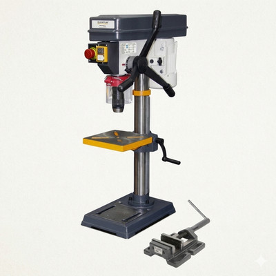 Tischbohrmaschine Optimum quantum DQ 16 230V 450W 12 Speeds +Schraubstock BME85