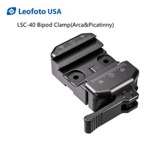 New Leofoto LSC-40 Lever-release Bipod Clamp/compatible for Arca Picatinny