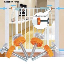 Baby Pet Safety Stairs Gate Screws/Bolts with Locking Nut Spare Kit Accessories