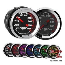 2'' 52mm with Water Temperature Gauge 100-280  Sensor Kit Car WATER TEMP F