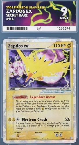 Zapdos ex graded ACE 9 for sale on eBay