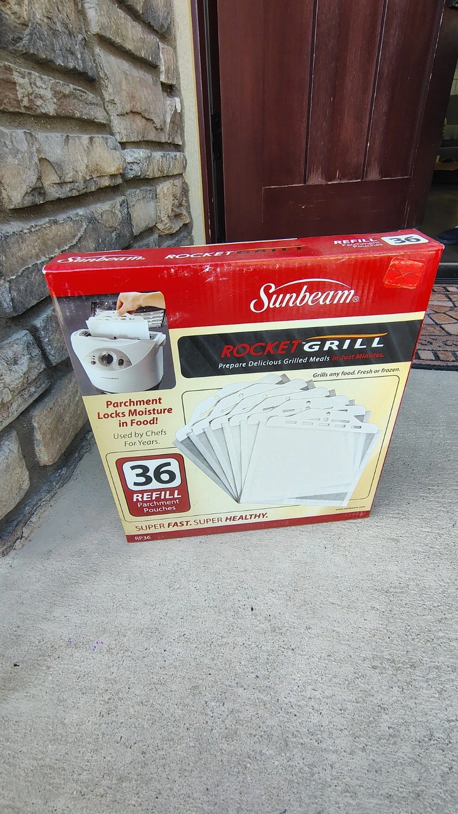 Sunbeam RP36 Rocket Grill Parchment Pouches Refill 36 Pack NEW Free Shipping