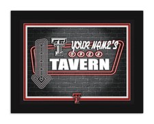 Texas Tech Red Raiders Personalized Framed Neon Tavern Print Sign 18x14