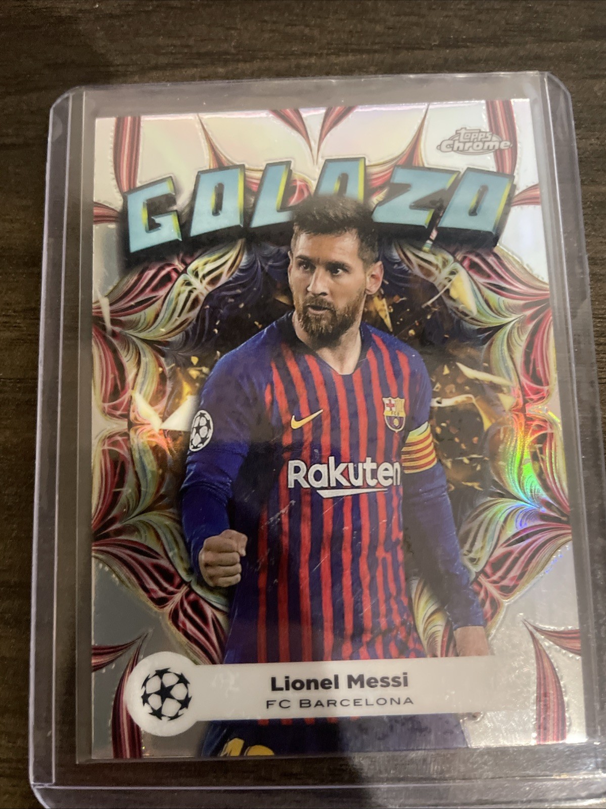 2023-24 Topps Chrome UEFA Club Competitions - Golazo Lionel Messi #GL-5 view 1
