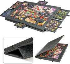 1000 Piece Puzzle Board Drawer Cover Portable Felt Fabric Jigsaw 30.3"x21.1"