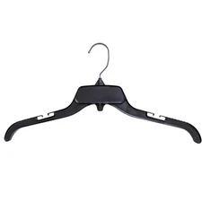 Hanger Central Recycled Black Heavy Duty Plastic Shirt Hangers ,19 Inch, 10 Set