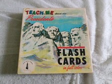 Vintage 1960s Teach me about our Presidents Flash Cards McGraw-Hill Missing Card
