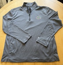 Champion Florida Gators 1/4 Zip Pullover Jacket Mens Large Gray NCAA Athletic