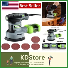 PowerPro 5-Inch Variable Speed Random Orbit Sander with Dust Collector & 15 S...