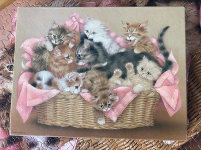 Springbock ''Kätzchen Caboodle'' 500 Stück Puzzle Vintage komplett USA
