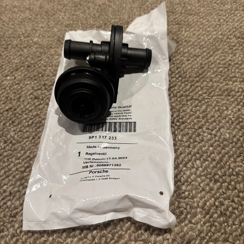 Genuine Porsche Transmission Cooler Valve 9P1-317-233 Cayman Boxster 911 - Image 2 of 4