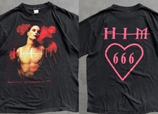 HIM GREATEST LOVE SONG short sleeve 2 side T-Shirt reprint VK07802