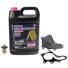 AISIN Pink Engine Coolant Water Pump Thermostat Kit For Highlander RAV4 Venza L4
