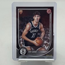 Ben Saraf 2025-26 Bowman Chrome Red Rookie RC #26 RARE /10 Brooklyn Nets NBA