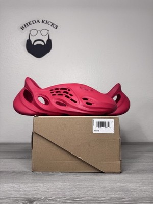 Size 12 - Adidas Yeezy Foam Runner Vermillion Red GW3355 Brand New