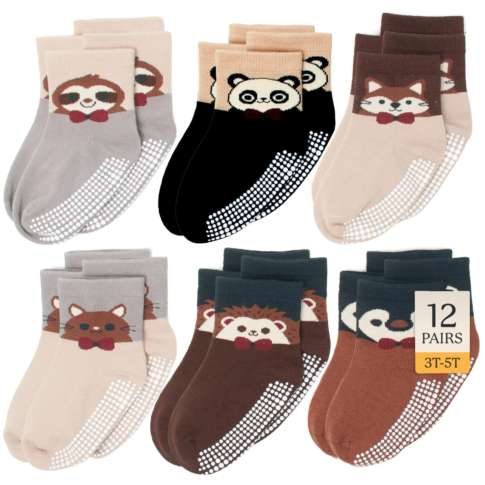 CozyWay Baby & Toddler Socks with 0-6 Months, Assorted Brown Multicolor
Opens in a new window or tab