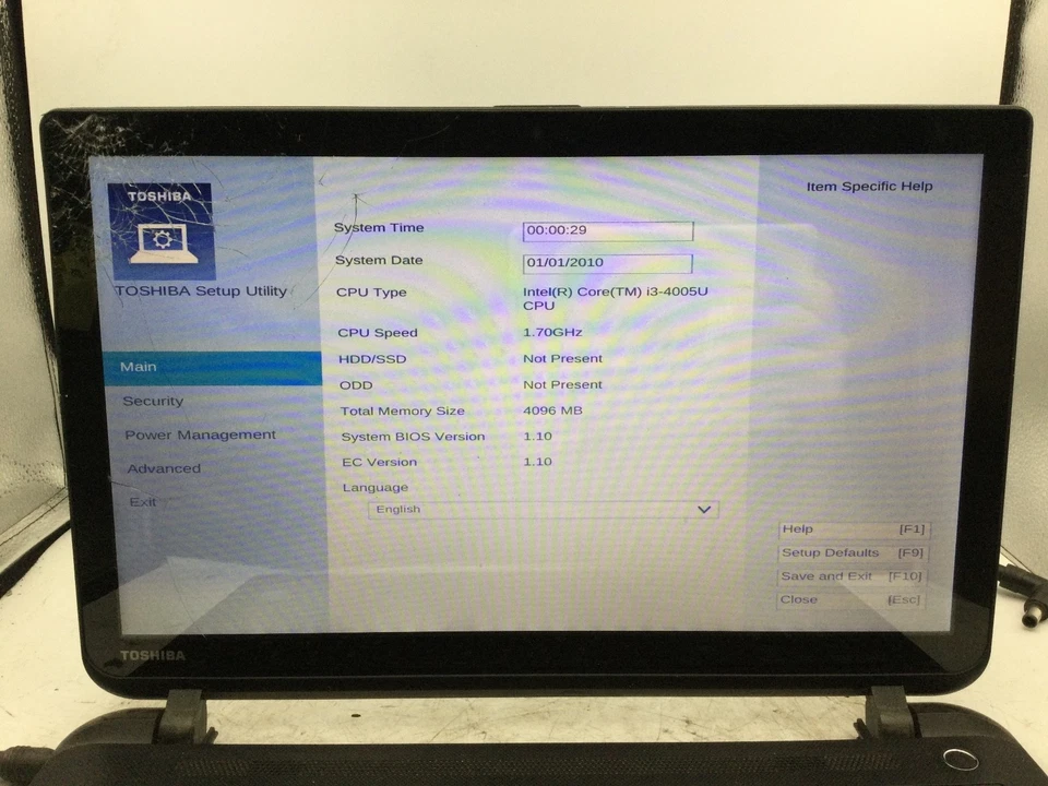 Toshiba Satellite C55T - 15" Laptop Intel Core i3 4th Gen - BOOTS TO BIOS -BB - Image 2 of 4