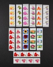 CANADA 2007-2012 #2244//2528 Flower coils, 13 different strips Mint NH
