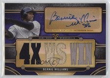 2024 Topps Triple Threads Relics Amethyst 1/27 Bernie Williams Auto 1k3