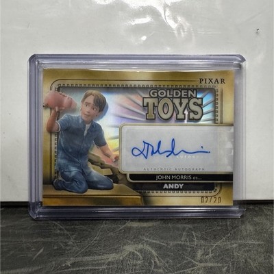 2025 TOPPS DISNEY 30 YEARS OF TOY STORY JOHN MORRIS AS ANDY GOLDEN TOYS AUTO /20