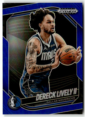 2024-25 Panini Prizm Black NBA No. 200 Dereck Lively II Blue Prizm 49/199