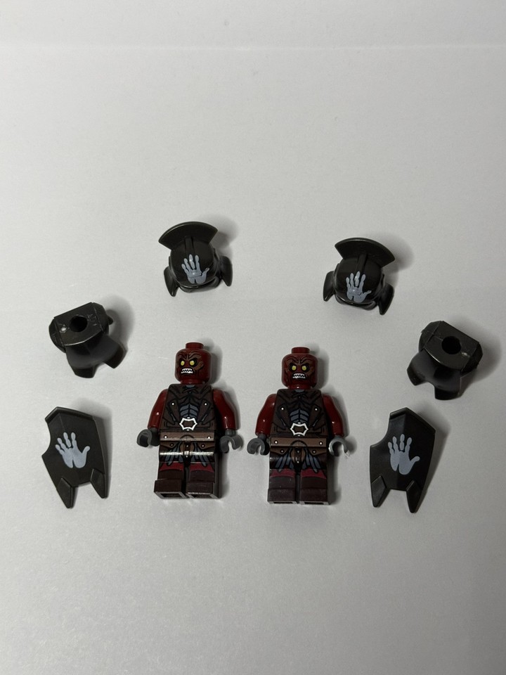 Lord Of The Rings Lego Custom Uruk-Kai Minifigure White Hand Lot Of 2 ...