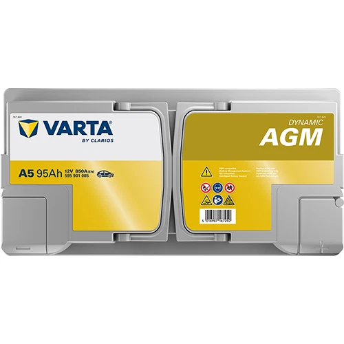 Varta A5 Start-Stop Battery - AGM 019 Type - 95ah 850cca 12v - Image 4 of 4