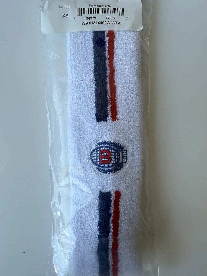 Kith for Wilson Sweatband Headband white  - Image 2 of 2