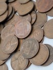 100 Unsearched Wheat Penny 1C Copper Circulated Lot. H221 — photo 3