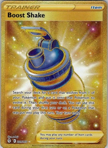 Boost Shake (Secret) SWSH07: Evolving Skies 229/203 Holo NM