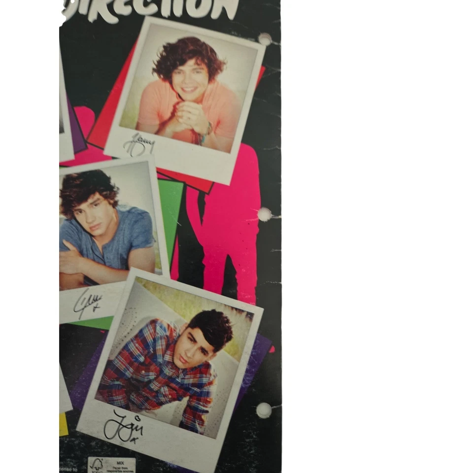 Carpeta portafolio One Direction 1D 2013 útiles escolares fotos autógrafos Foto 2 de 4