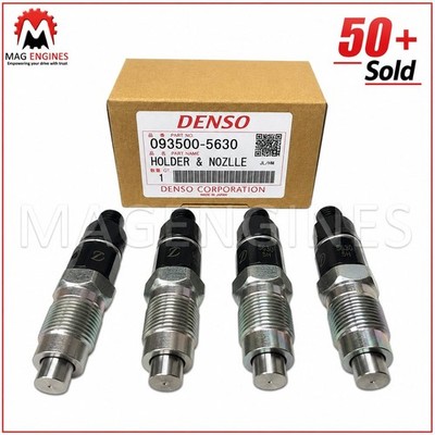 やこ① 093500-5630 / 23600-69105 x4 DENSO GENUINE HOLDER & NOZZLE SET 1KZ