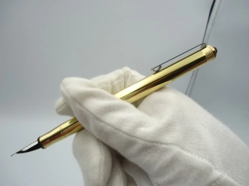 TRAVELER'S COMPANY Solid Brass Fountain Pen Fine Nib Made in Japan New image 2