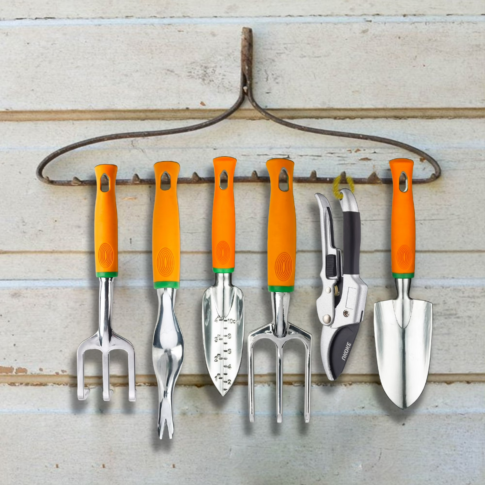 Garden Tools Set 12 Piece Aluminum, Gardening Apron with Storage Pocket alternate view 6