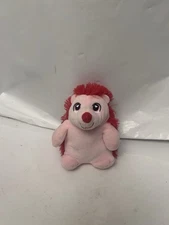 pink/red hedgehog stuffie