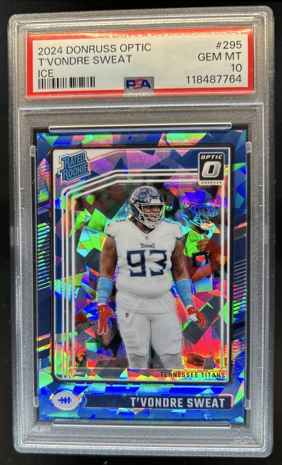 T'Vondre Sweat Panini Donruss Optic #295 Ice